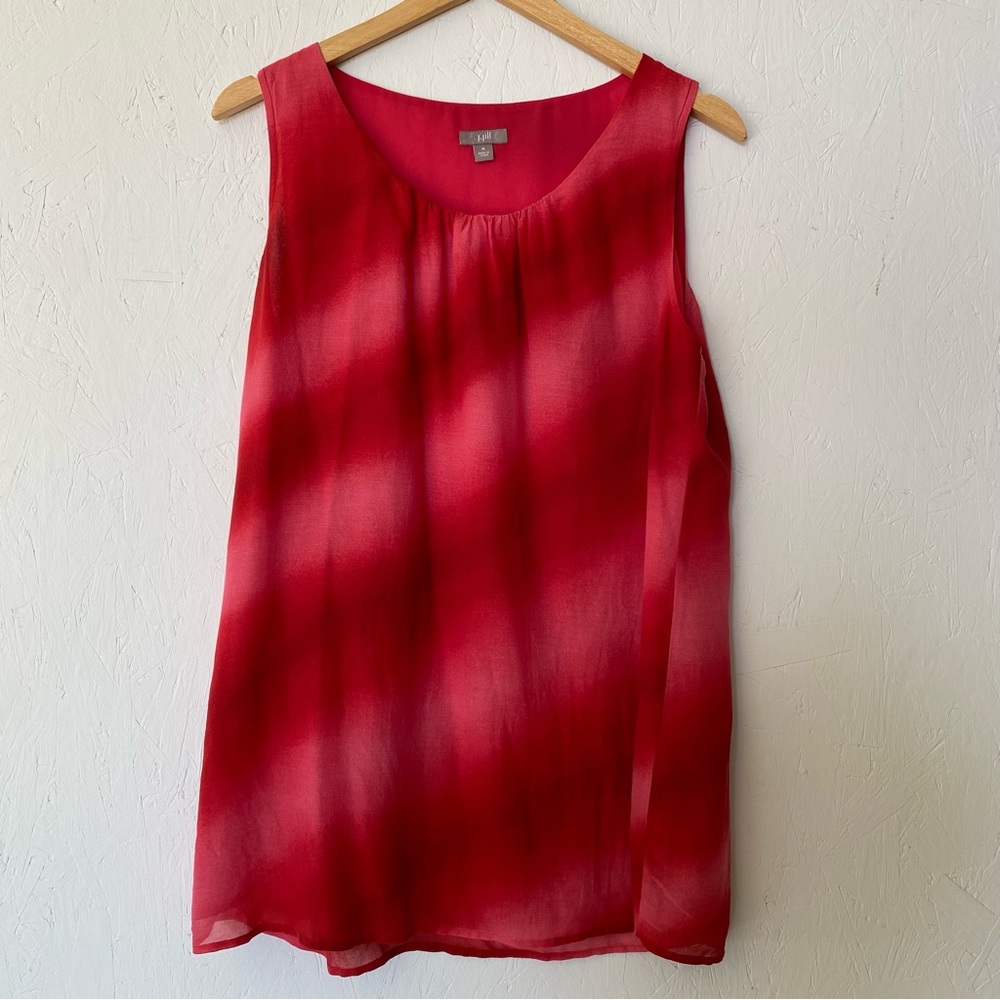 J Jill sleeveless blouse red medium